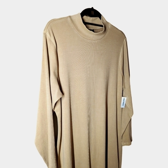 XXL - Old Navy | Fitted Long-Sleeve Mock-Neck Rib-Knit Mini Dress - Picture 4 of 6